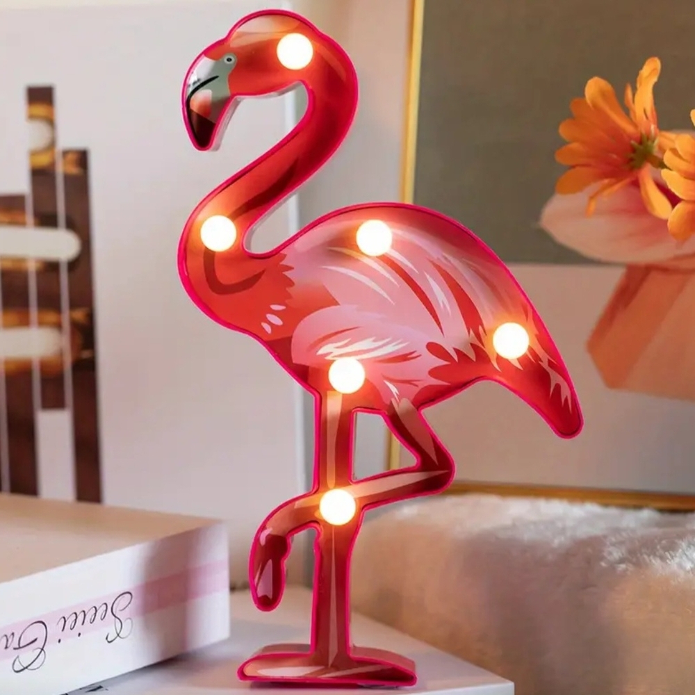 Flamingo Night Light 1pc Tropical Flamingo Night Light - Picture 5 of 5